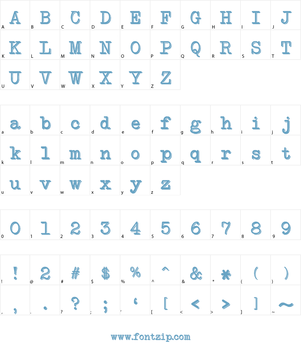 NeoBulletin Two Font Character